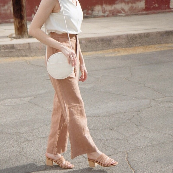 🆕 Val Crop Pant in Pecan Linen - Picture 6 of 8